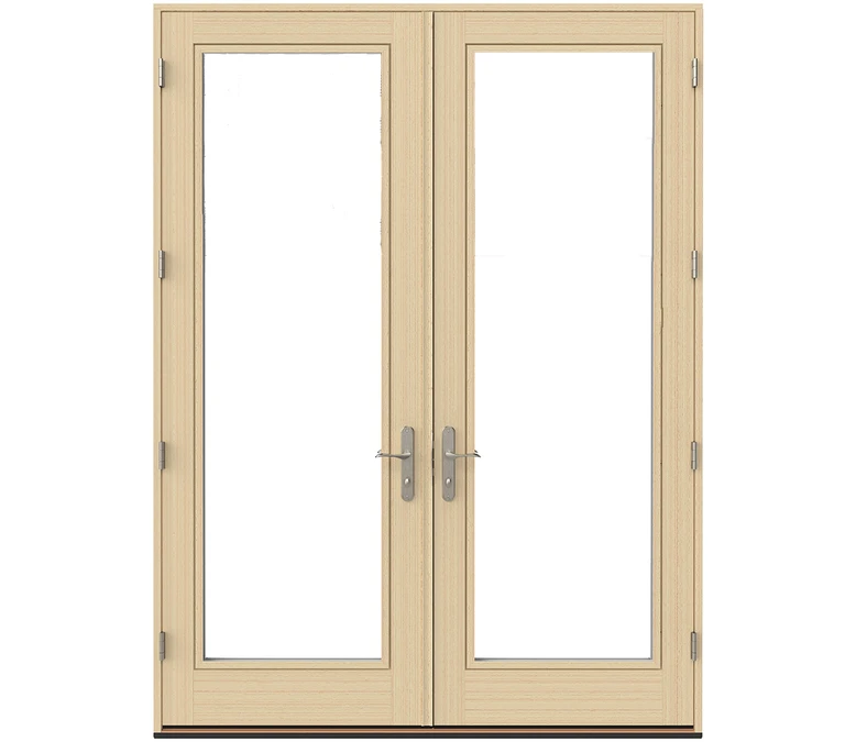 Houston Pella Lifestyle Series Wood Double Hinged Patio Doors