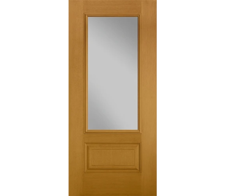 Houston Three Quaters light Fiberglass Entry Door