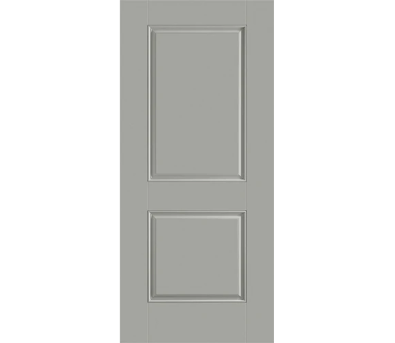 Houston Two Panel Square Fiberglass Entry Door